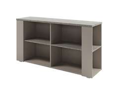 Тумба приставная к столу-тандему 1432х380х750 D-68 Бетон Чефалу светлый/Кашемир серый