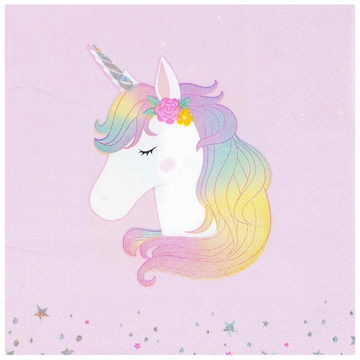 Салфетки «Единорог дивный», 25 см/ 33 см, 12 шт