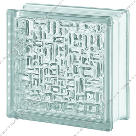 Стеклоблок Vitrablok Майя 19x19x8 - Бесцветный