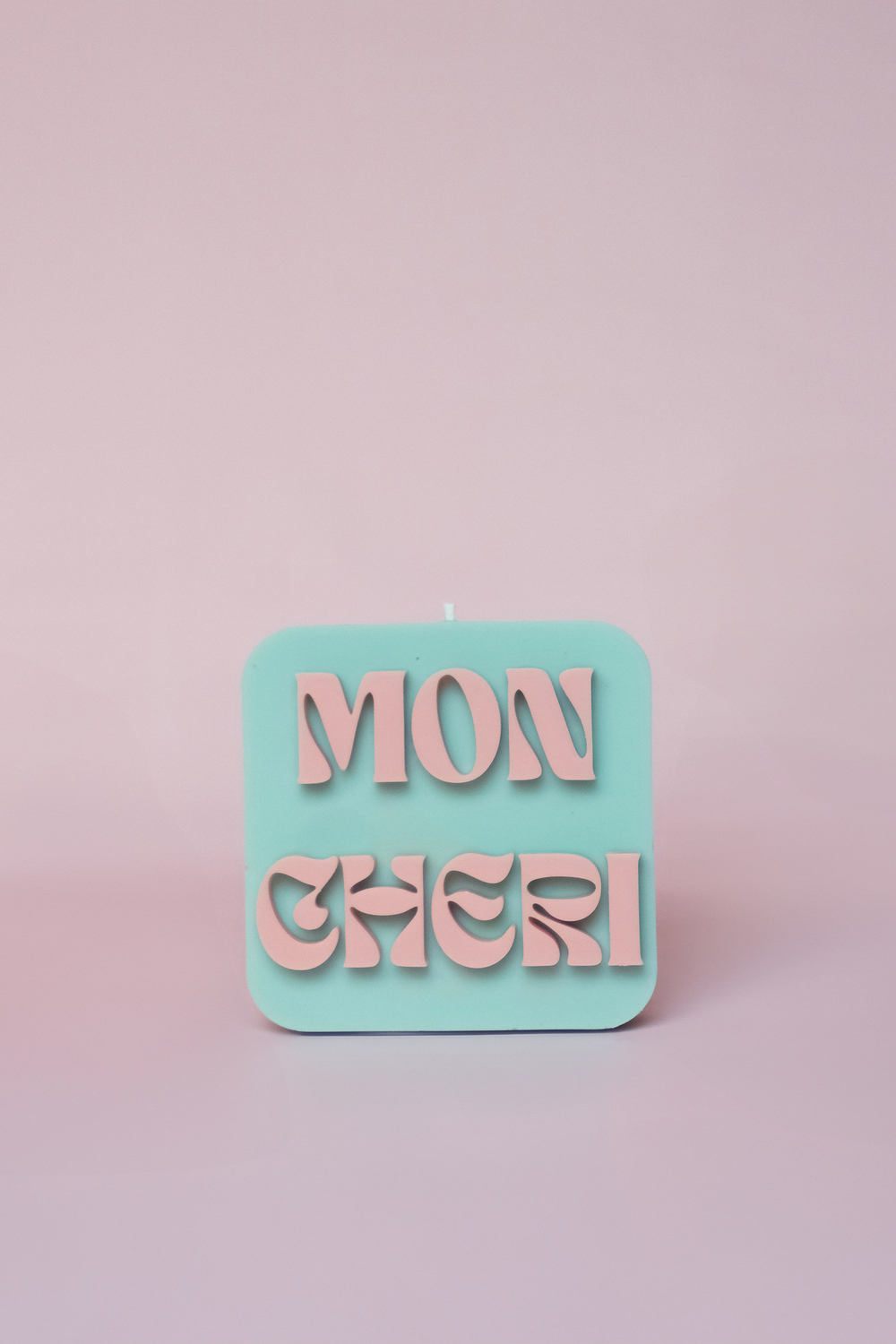 Свеча "Mon Cheri" голубая