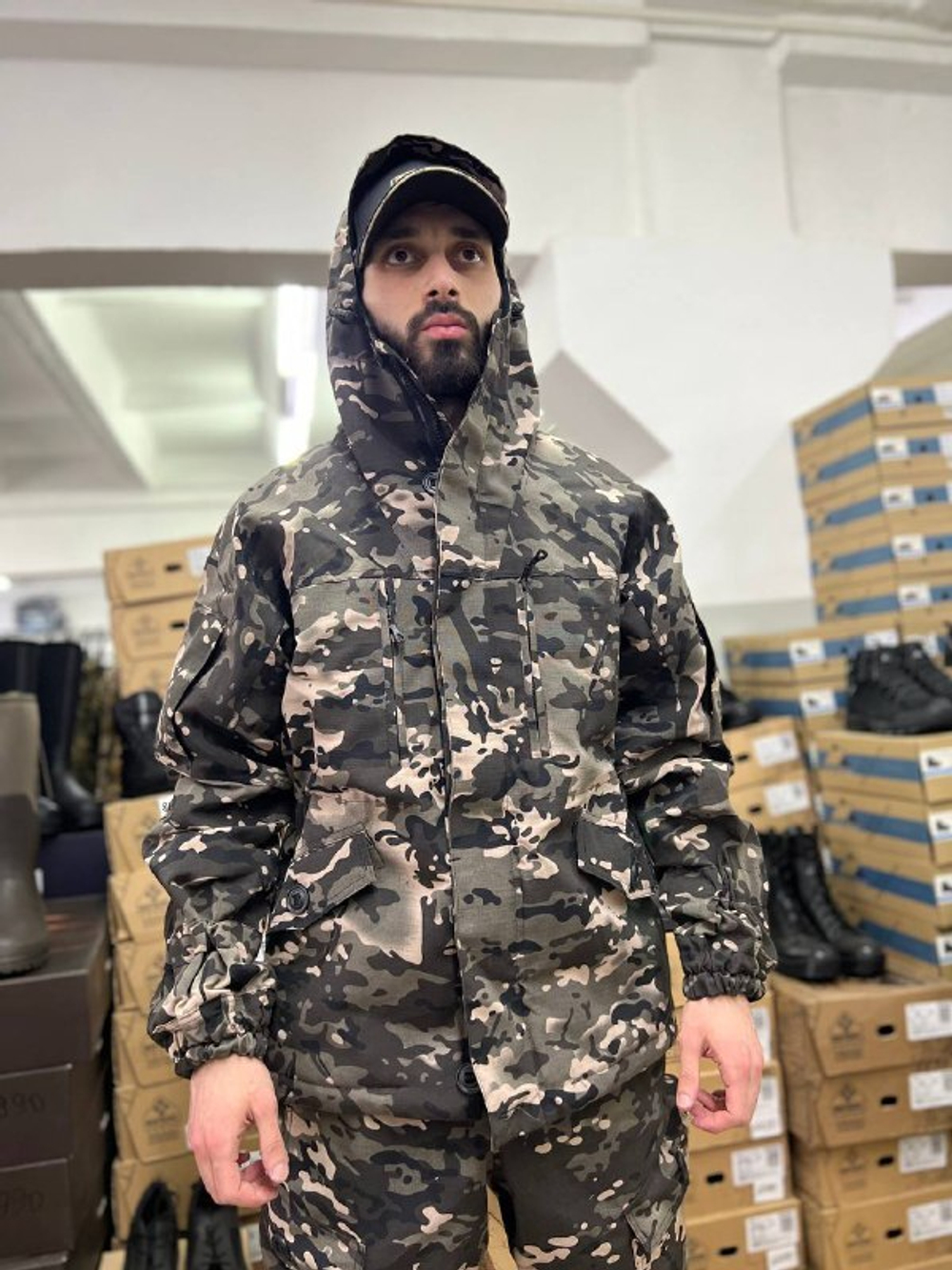 Костюм Горка 6 флис лайт / осень-зима / серый мультикам