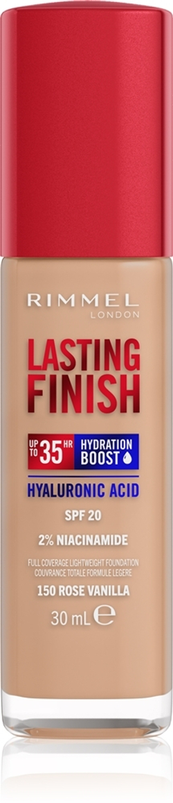 Rimmel Lasting Finish 35H Hydration Boost - Увлажняющий тональный крем SPF 20, 30 ml
