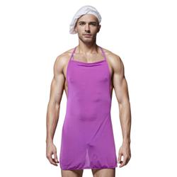 Мужской костюм "Повар" фиолетовый 3 в 1: стринги, фартук, колпак LaBlinque LB15740