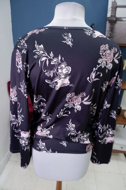 Блузка с цветочным принтом 46 размер