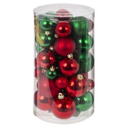 GAEM Набор из 40шт Украшение новогоднее "Шар", D3,4,5,6см, L14 W14 H26 см