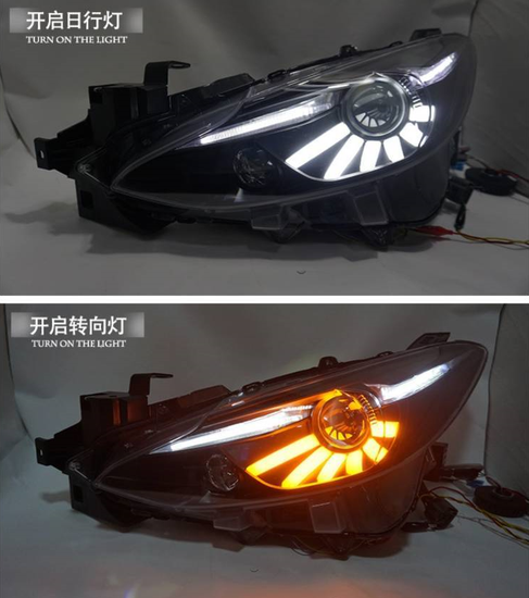 Передние фары Мазда 3 V4 type