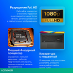 Ноутбук ASUS VivoBook E1504FA-BQ832W Black (90NB0ZR2-M01C60)