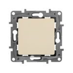 Выключатель кнопочный 1-клавишный с нормально-открытым/нормально-закрытым контактом 6А 250В слоновая кость ETIKA Legrand