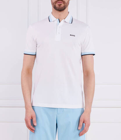 Поло Paddy BOSS GREEN - белый(50468983)