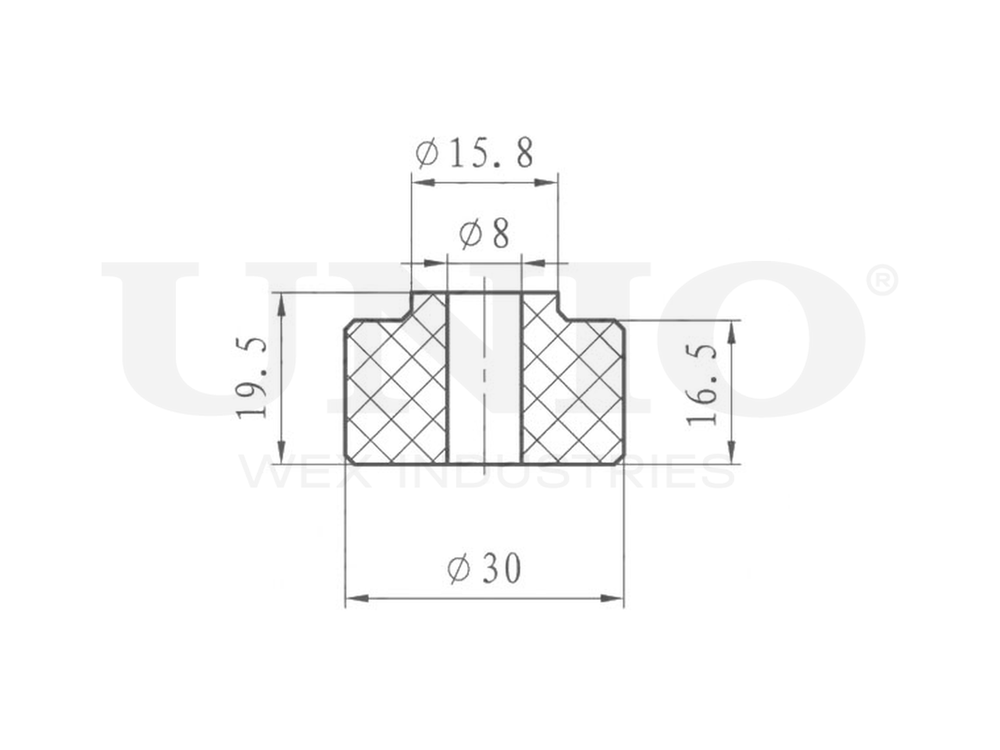 Втулка переднего стабилизатора UNIO RMP-10039
