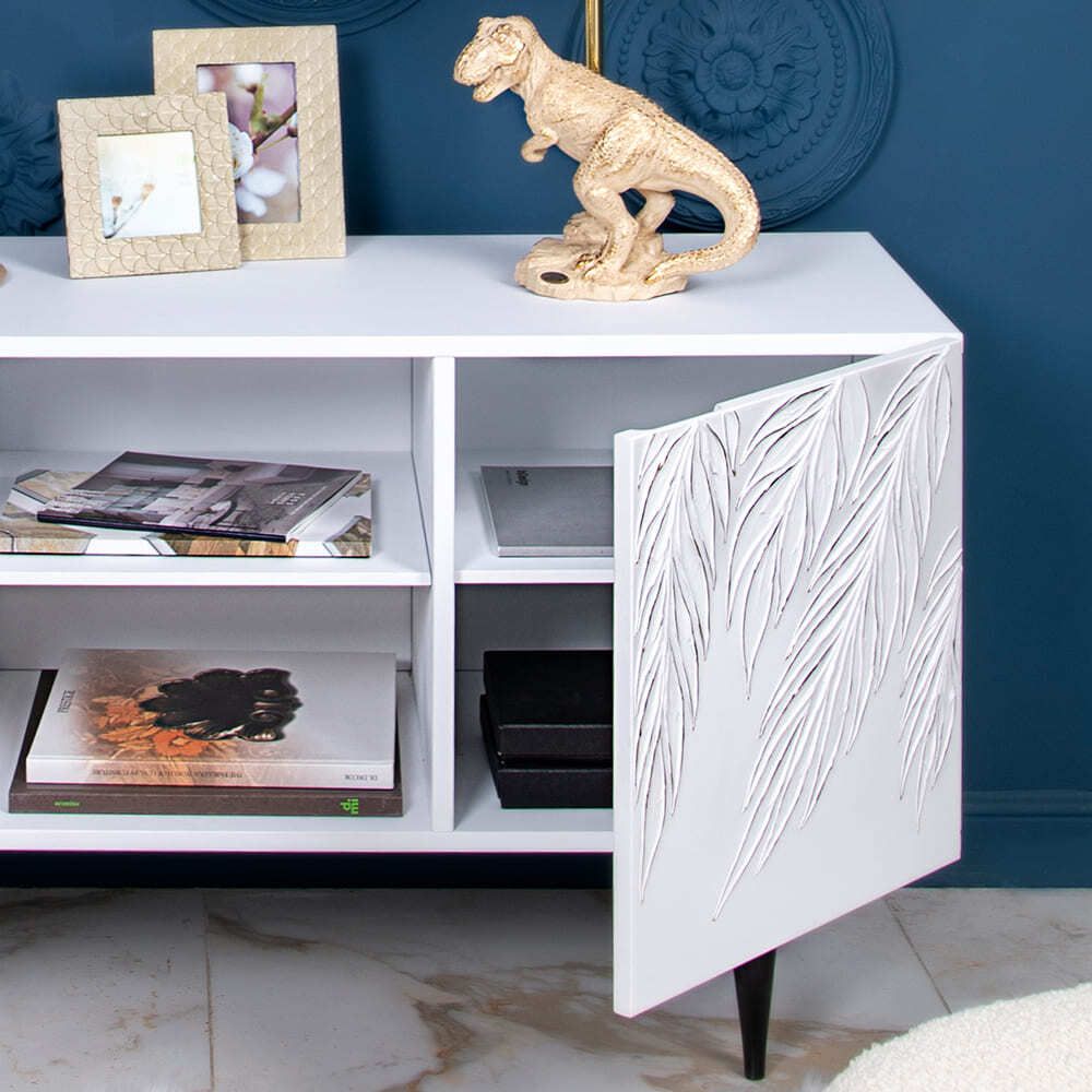 Тумба под ТВ Тропик 155см Классик Айс Голд Найт