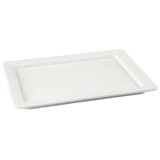 Гастроемкость 1/2 h20 мм фарфор 325*265*20 мм 1,2 л белая P.L. Proff Cuisine