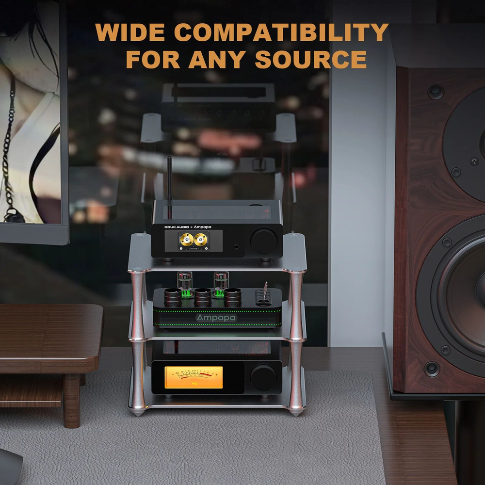 Усилитель для наушников с ЦАП Douk Audio Ampapa Q1, цифро-аналоговый преобразователь, Bluetooth