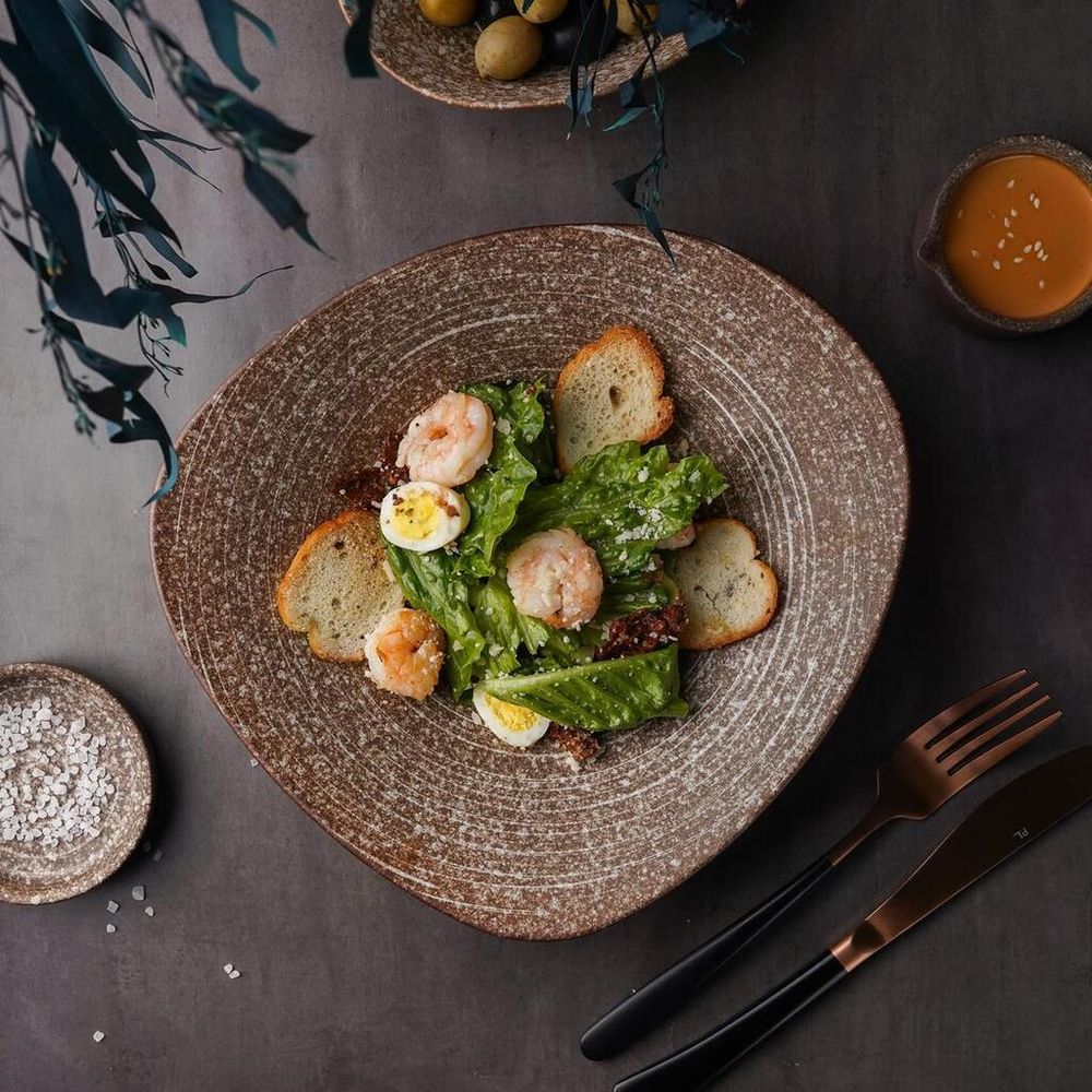 Салатник 500 мл 25,5*23,8 см h5,5 см Brown Untouched Taiga P.L. Proff Cuisine [1]