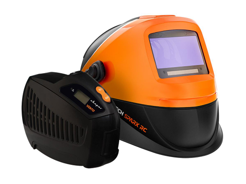 Маска для сварки Сварог TECH SPARX RC + Устройство подачи воздуха VENTO (СИЗОД)