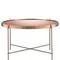 Журнальный столик Josen, Ø65 см, розовый/медный
