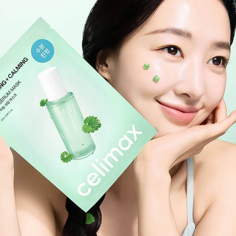 Celimax Успокаивающая маска с экстрактом центеллы Hydrating+Calming Cica Serum Mask