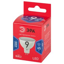 Лампа светодиодная ЭРА RED LINE LED MR16-9W-865-GU5.3 R 9Вт софит холодный дневной свет GU5.3