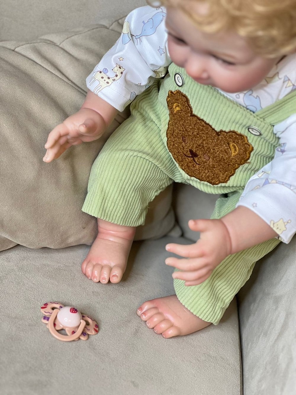 Кукла Реборн мягконабивная 55см в пакете (FA-575)