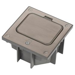 Люк ЭРА ОФИС 18-6002-03 IP66 в бетон с розеткой под шестигранник серый