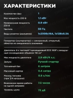 Генератор бензиновый (электростанция) ECO PE-1302RS