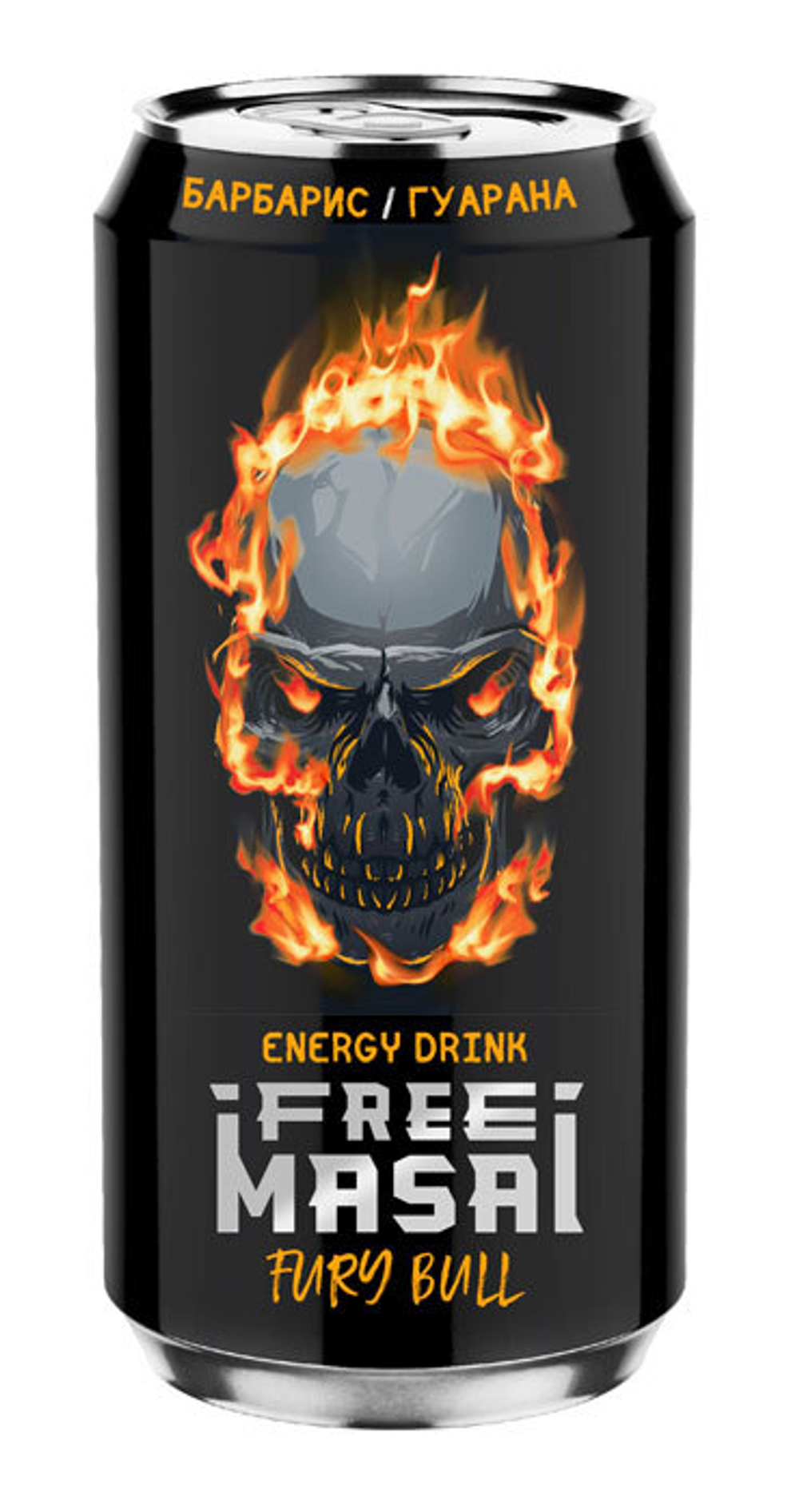 Энергетик Free Masai Fury Bull Energy .барбарис 0,45л