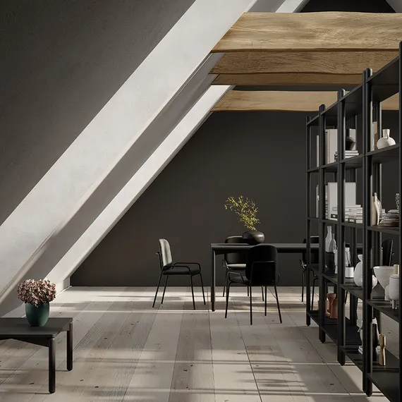 Стул Ror, Double Frame, черный велюр