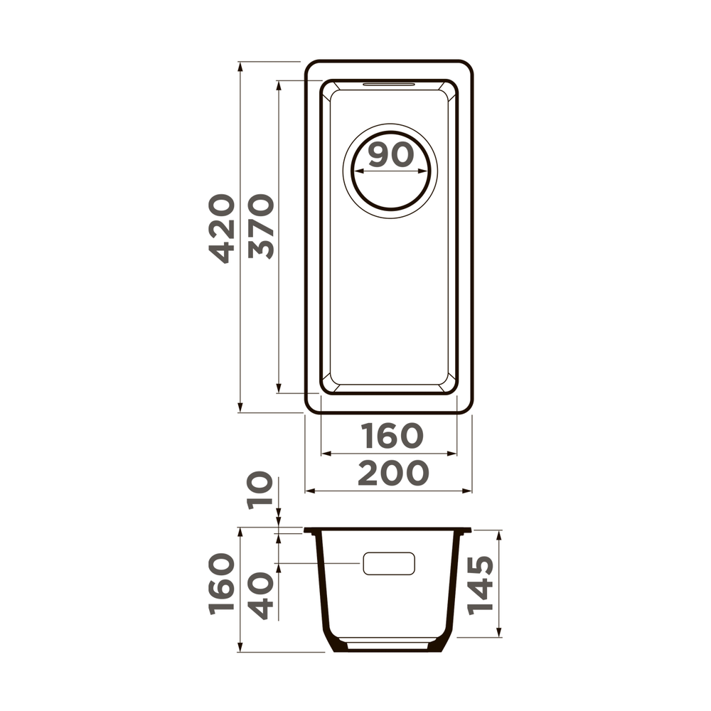 Мойка Omoikiri Kata 20-U-BE Artgranit | Ваниль