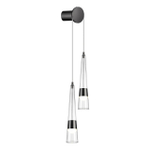 5044/24WL L-VISION ODL24 000 глянц.темн.хром/прозрачный/металл/стекло Бра LED 24W 3000K 2536Лм LUMP