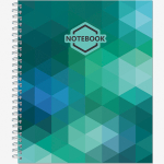 Тетрадь общая 96 листов на металлическом гребне  "Яркий Офис"