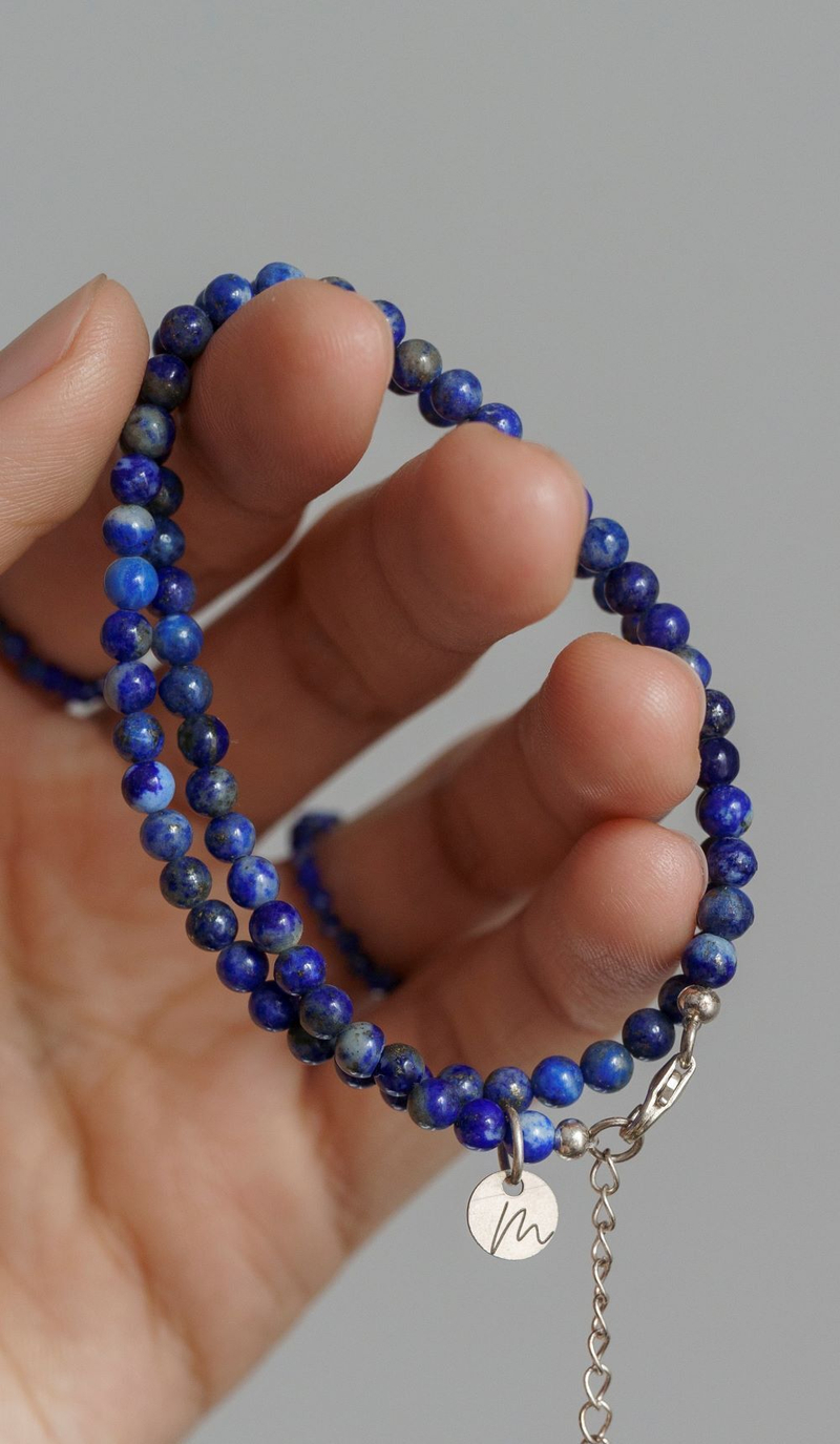 ХХХ Браслет "Memo about Wealth" двойной из природного лазурита