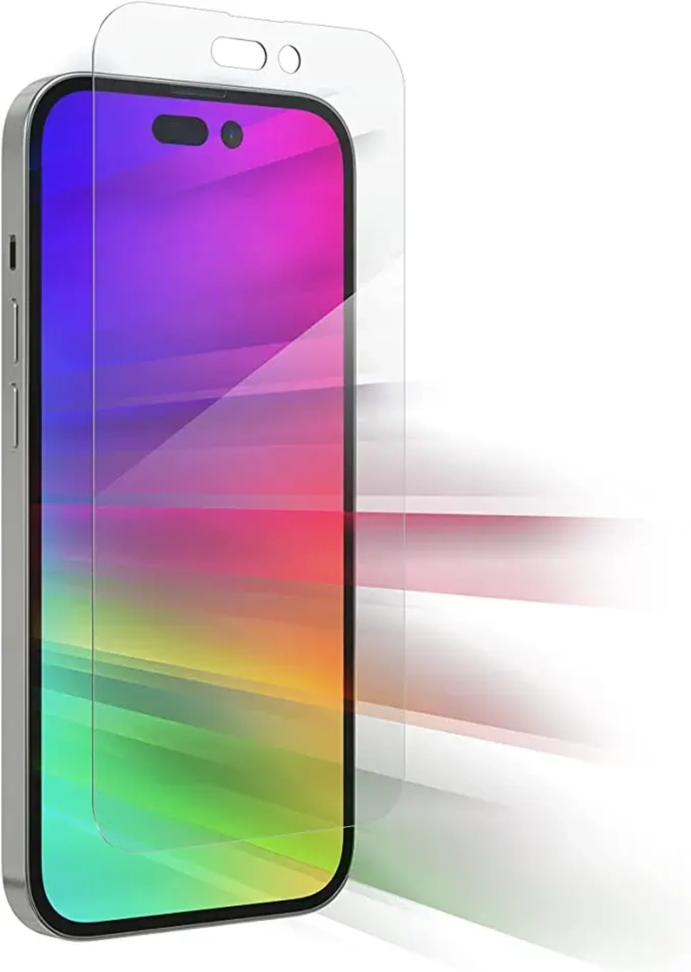 Защитное стекло Zagg Glass Elite Edge Visionguard для Apple iPhone 14 Plus прозрачно-голубое (черная рамка)