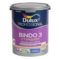 Краска для стен и потолков Dulux Bindo 3 глубокоматовая база BW 4,5 л