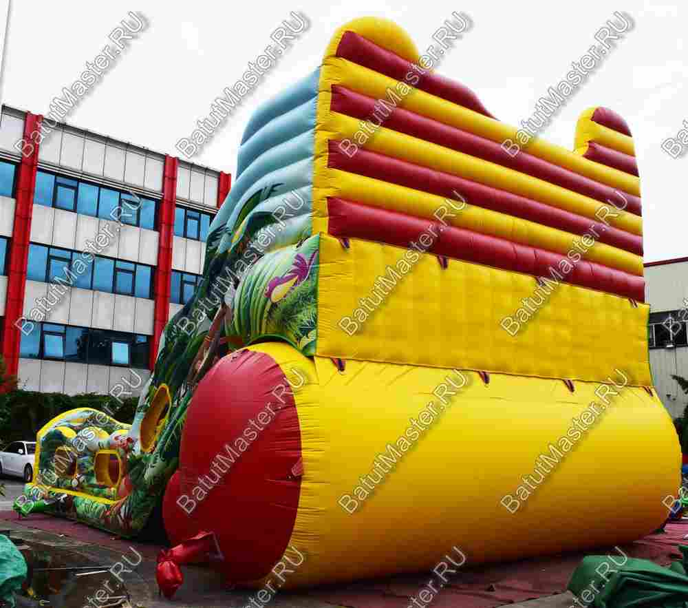 Коммерческий батут-горка "Царь зверей-2", 11*7*7,5 м