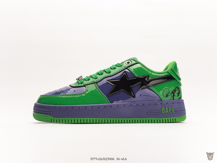 Кроссовки Marvel x Bape STA Low "Hulk"