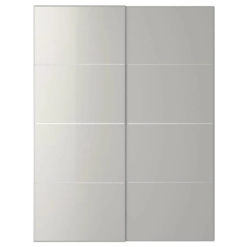Раздвижные двери - HOKKSUND IKEA/ ХОККСУНД ИКЕА,  201х150 см, серый