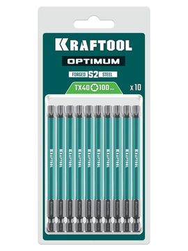 KRAFTOOL OPTIMUM TX 40, 100 мм, 10 шт, биты (26126-40-100-S10)