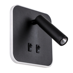 808667 Светильник настенный MURO LED 10W+3W 730LM+120LM G ЧЕРНЫЙ 3000K