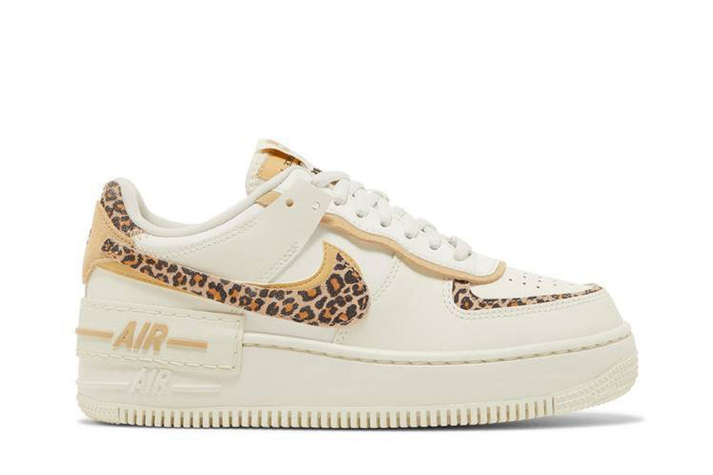 Кроссовки Nike Air Force 1 Low Shadow "Leopard" (Женская размерная сетка)