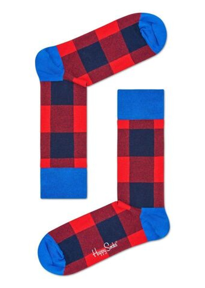 Носки унисекс Lumberjack Sock в клетку (Размер: 25) (Цвет: зеленый с желтым)