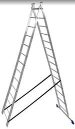 Лестница алюмин.  2секц* 14ступеней (3,97м-6,68м) / МОНТАЖНИК