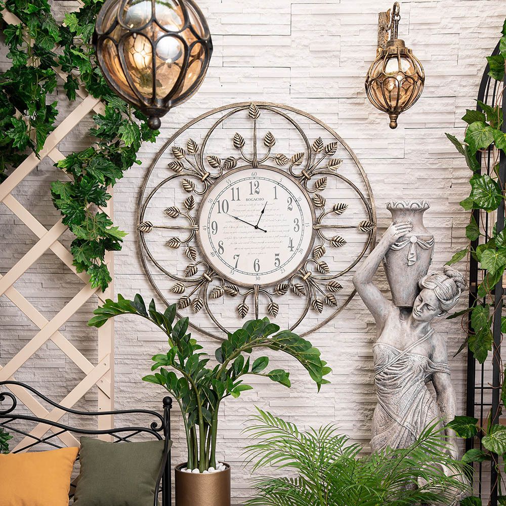 Часы настенные London Time большие Амбер