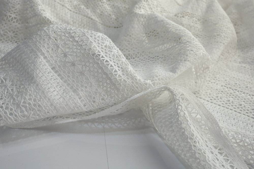БЕЛЫЙ - Кружево хлопковое (1346 Маша)
