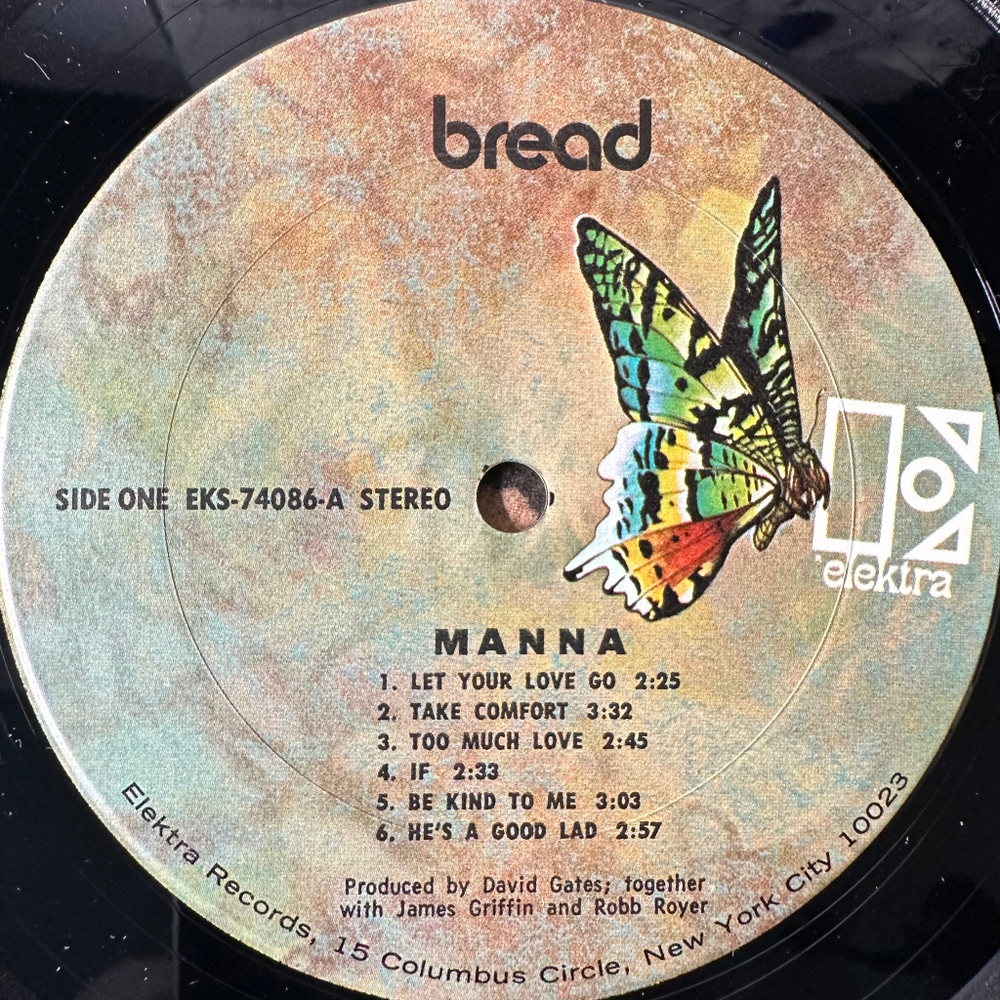 Bread ‎– Manna (США 1971г.)