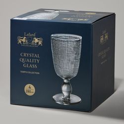 НАБОР БОКАЛОВ "TEMPO" GREY 4 ШТ./280 МЛ