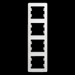 GLOSSA 4-постовая РАМКА, вертикальная, БЕЛЫЙ