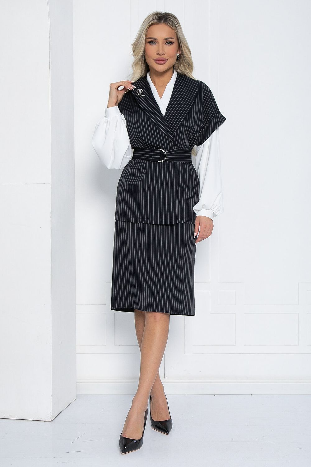 Костюм Деловая женщина (темно-синий) К12463-4 LT Collection