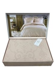 Постельное белье жаккард MIRABELLE - МИРАБЕЛЕ бежевый  MAISON D'OR Турция