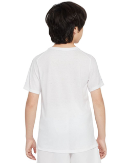 Детская теннисная футболка Nike Kids Miler Dri-Fit - white