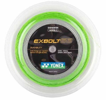 Струны для бадминтона Yonex Exbolt 68 (200 m) - lime green
